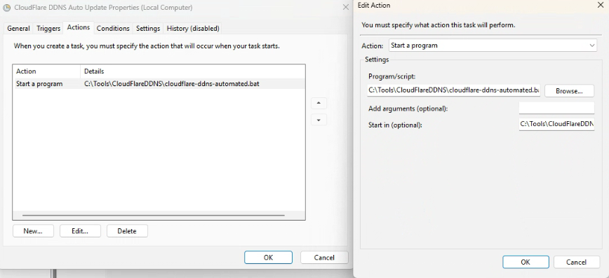Task Actions