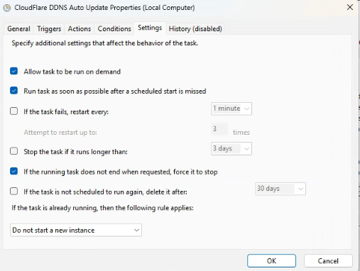 Task Settings