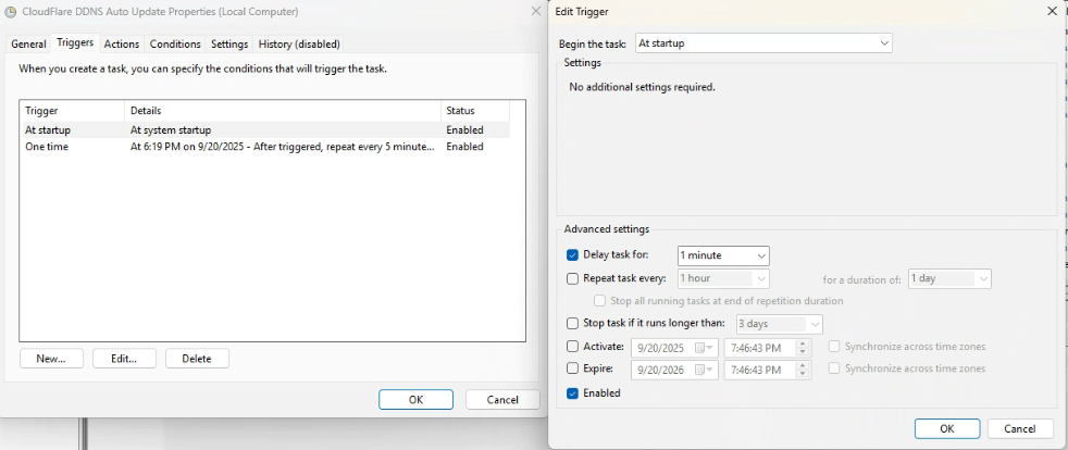 Task Trigger 1